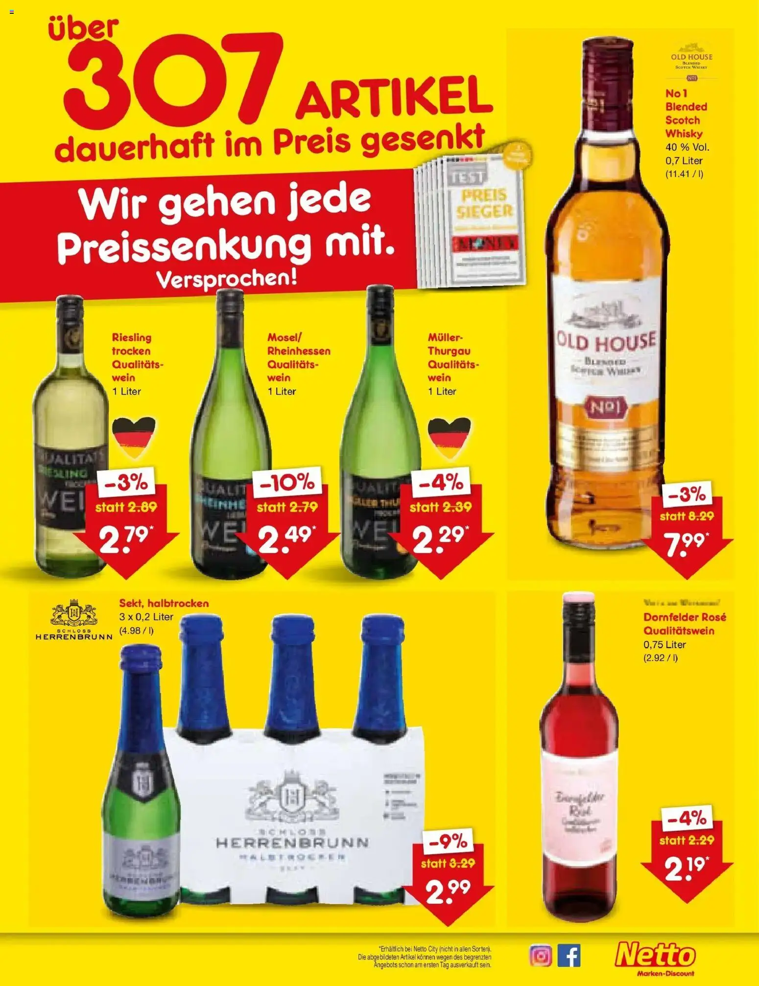 Netto Marken-Discount Prospekt Wuppertal	 – gültig ab 13.04.2026 | Seite: 61 | Produkte: Whisky, Wein