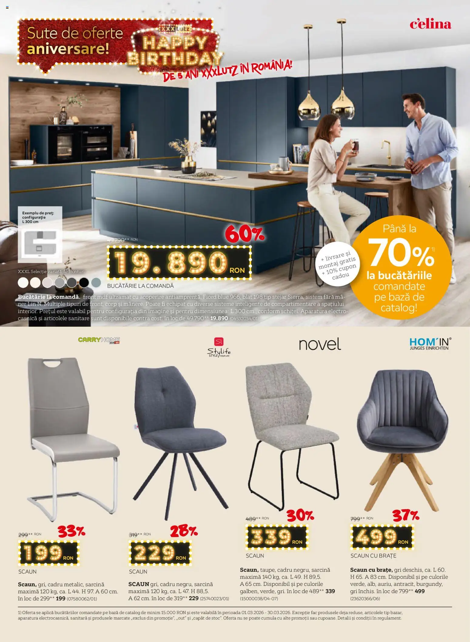 Noul catalog XXXLutz – valabil de la 16.03.2026 | Pagină: 10 | Produse: Scaun, Bucătărie