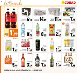 Anteprima del volantino Conad Sicilia catalogo valido a partire dal 08.10.2025 | Pagina: 16 | Prodotti: Pesca, Birra Moretti, Bibite, Caffe in capsule