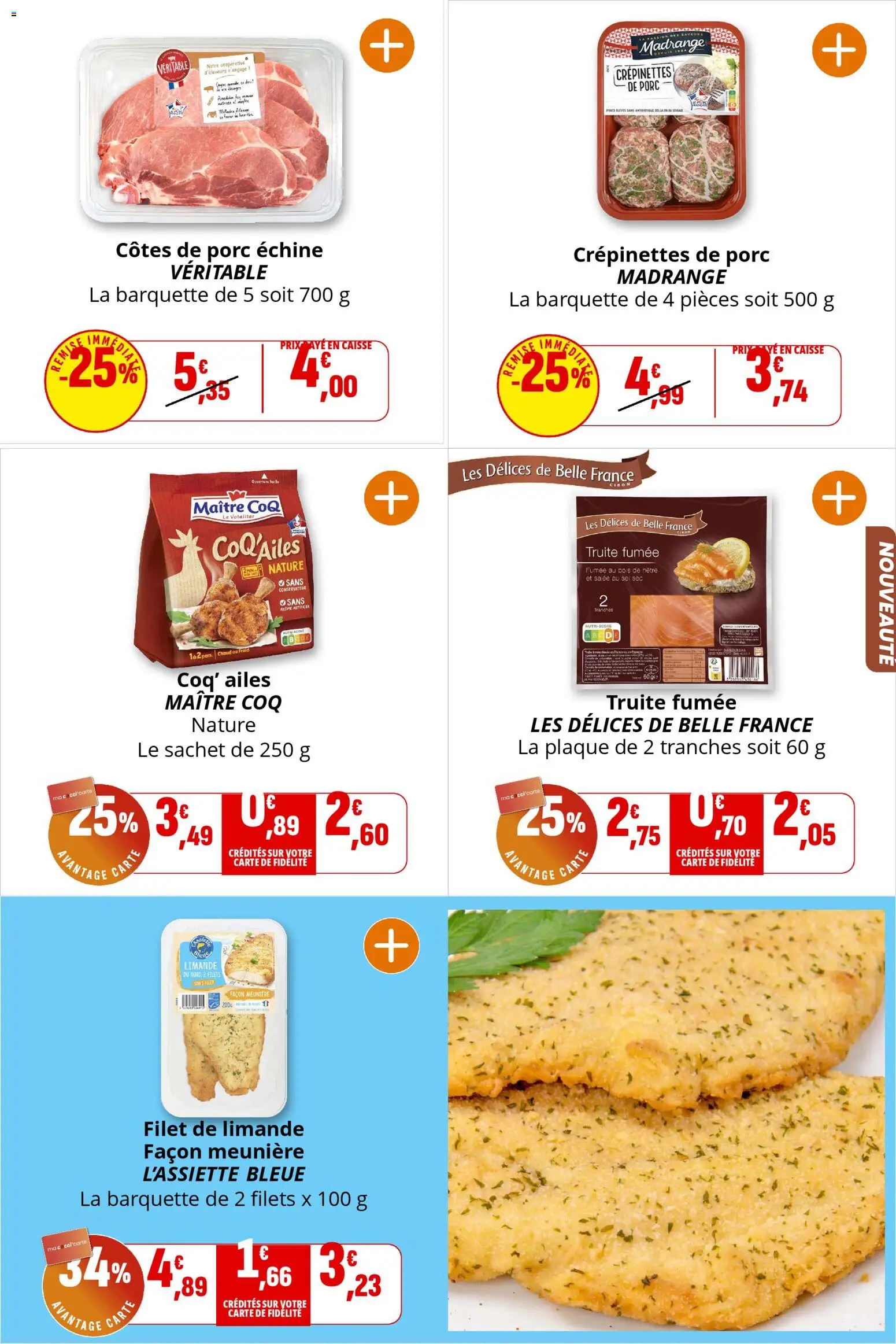 {H1} | Page: 10 | Produits: Truite fumée, Sel, Porc