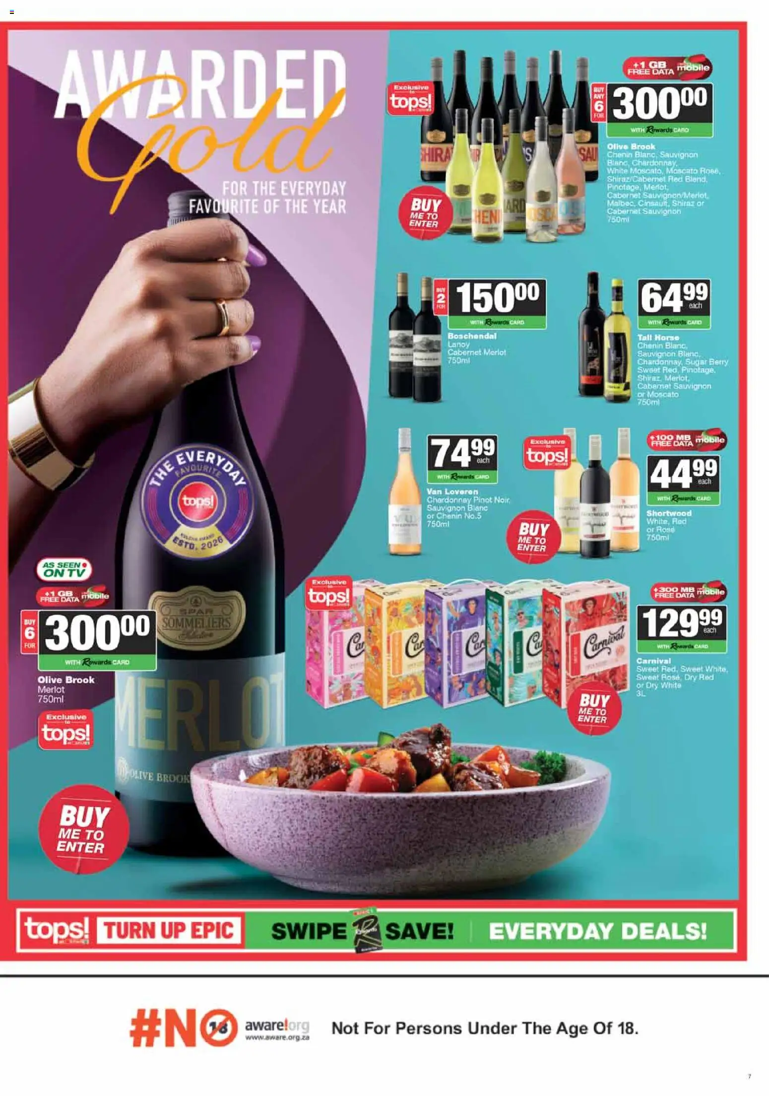 New Tops at Spar catalogue – valid from 23.03.2026 | Page: 7 | Products: Data, TV, Sugar