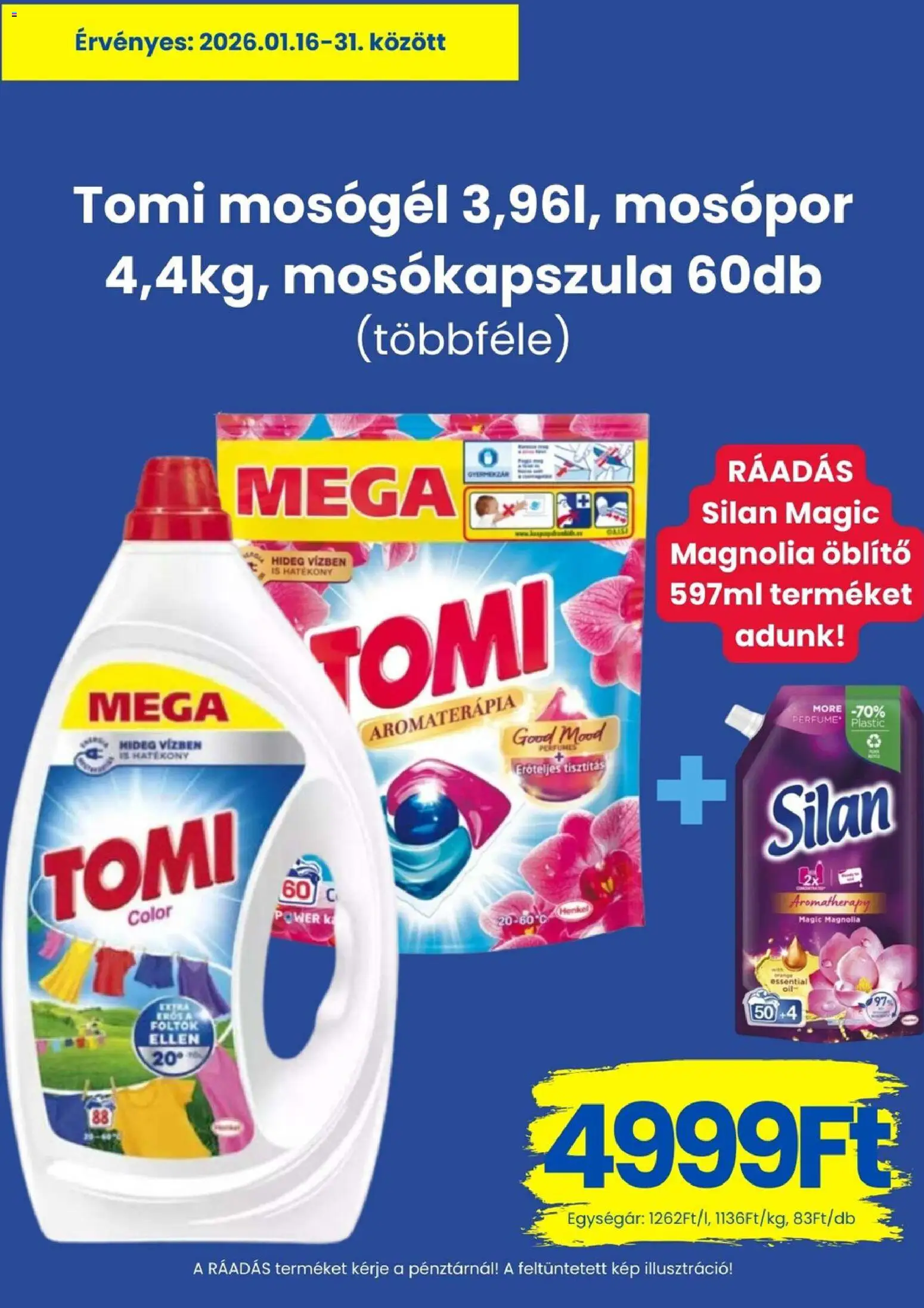 Magnetic akciós ujság - amely érvényes a következő dátumtól: 22.01.2026 | Oldal: 7 | Termékek: Mosógél, Mosókapszula, Öblítő, Mosópor