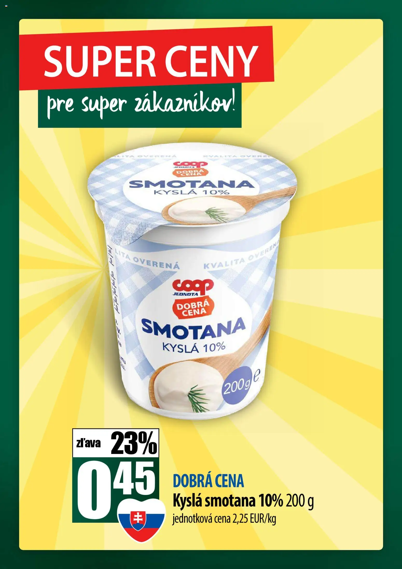 Nové COOP Jednota akcie – leták je platný od 23.10.2025 | Strana: 20 | Produkty: Smotana
