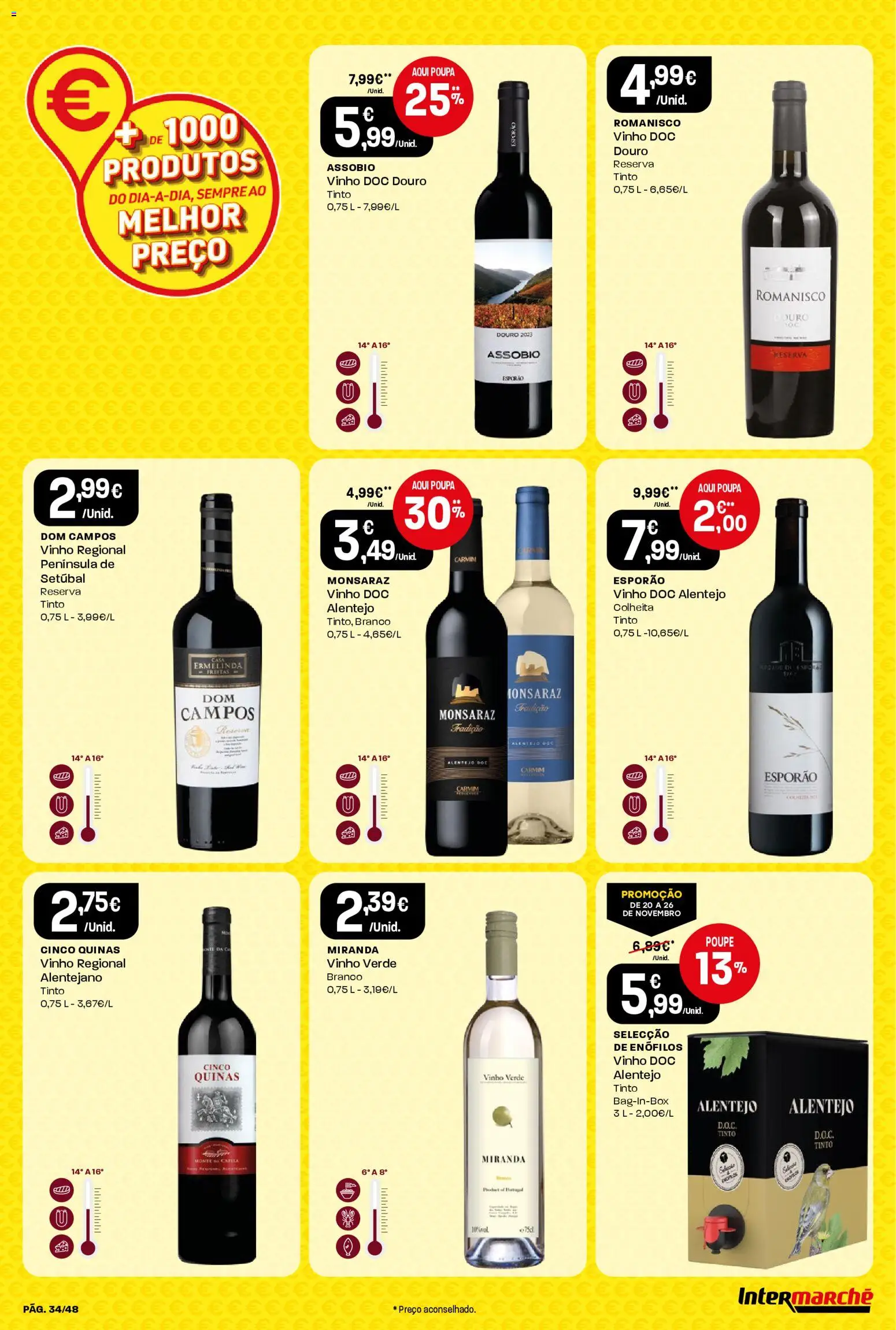 Intermarché folheto │ válido de 20.11.2025 | Página: 34 | Produtos: Vinho