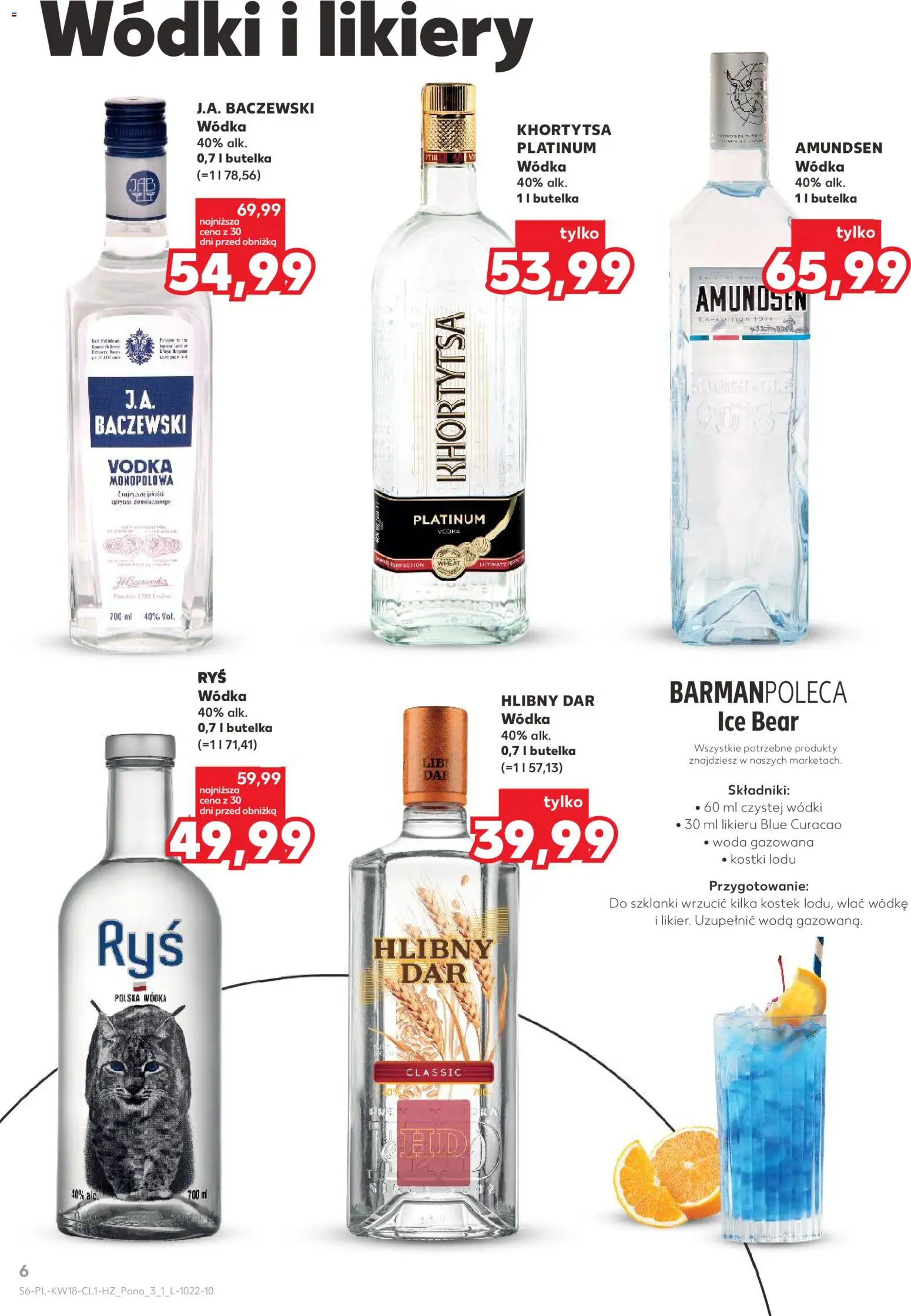 Kaufland Polsko leták - Barek od 29.04.2026 | Strana: 6 | Produkty: Blue Curacao, Vodka