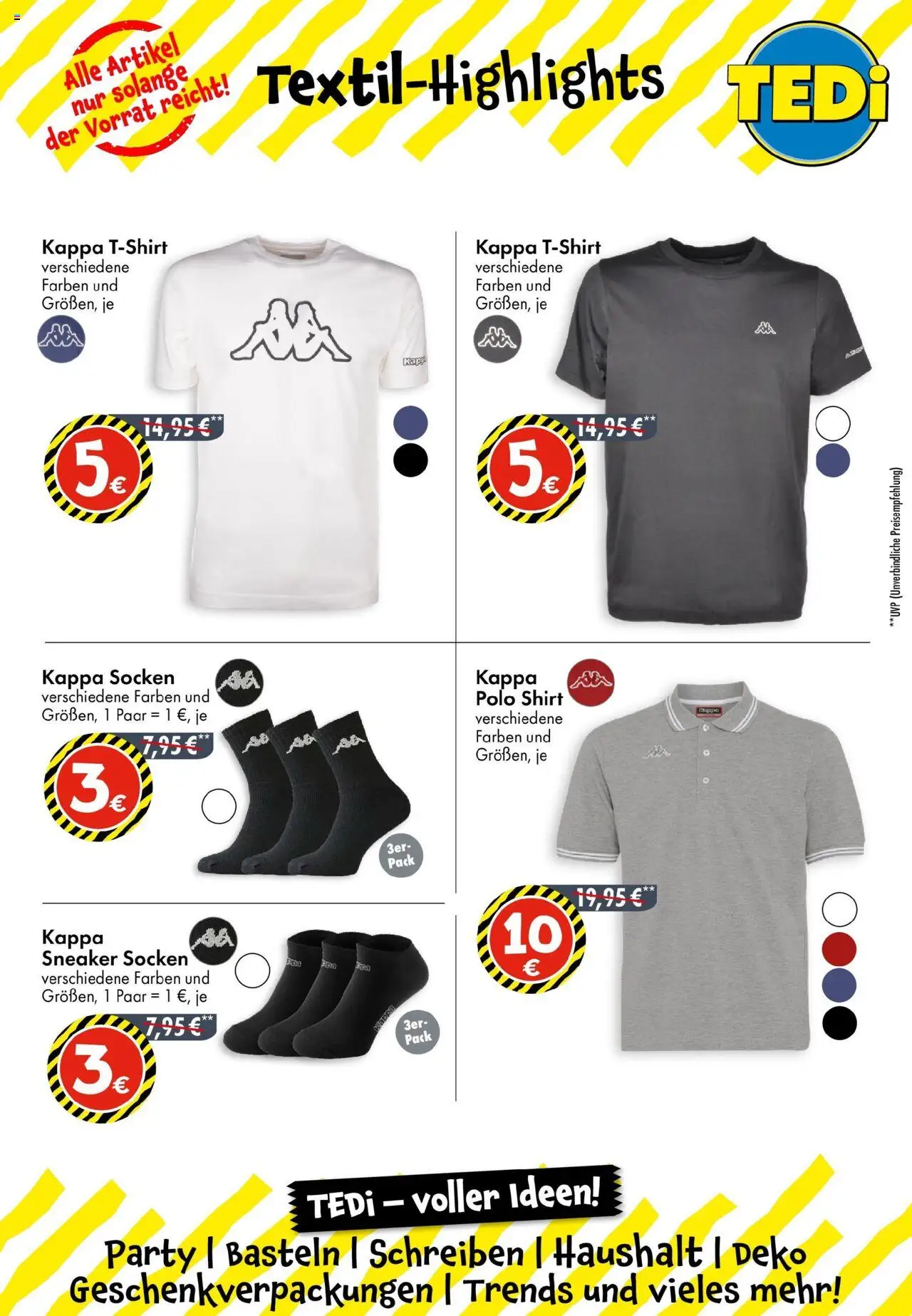 TEDi Neueröffnung in Stuttgart - gültig ab dem 18.07.2025 | Seite: 5 | Produkte: Shirt, Socken