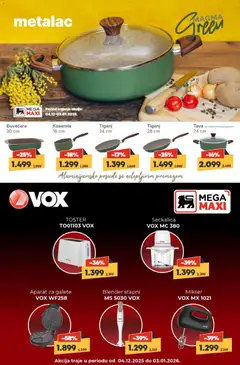 Aparat za galete VOX WF258, Aparat za galete VOX WF258 - pregled Mega Maxi kataloga - važi od 11.12.2025 | Strana: 3