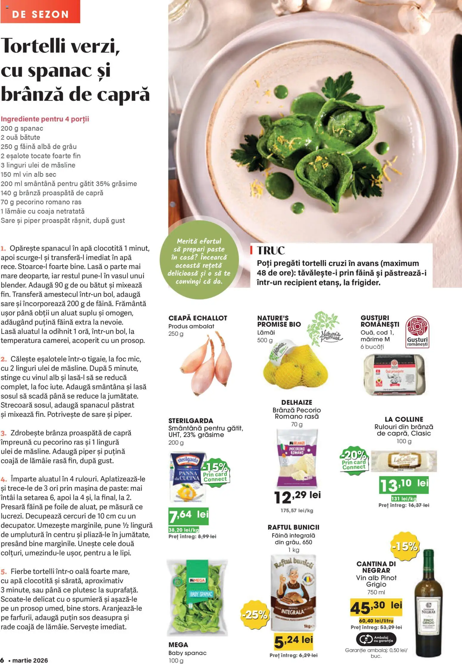 Noul catalog Mega Image – valabil de la 26.02.2026 | Pagină: 6 | Produse: Şerit ödül, Vin, Apă, Sare