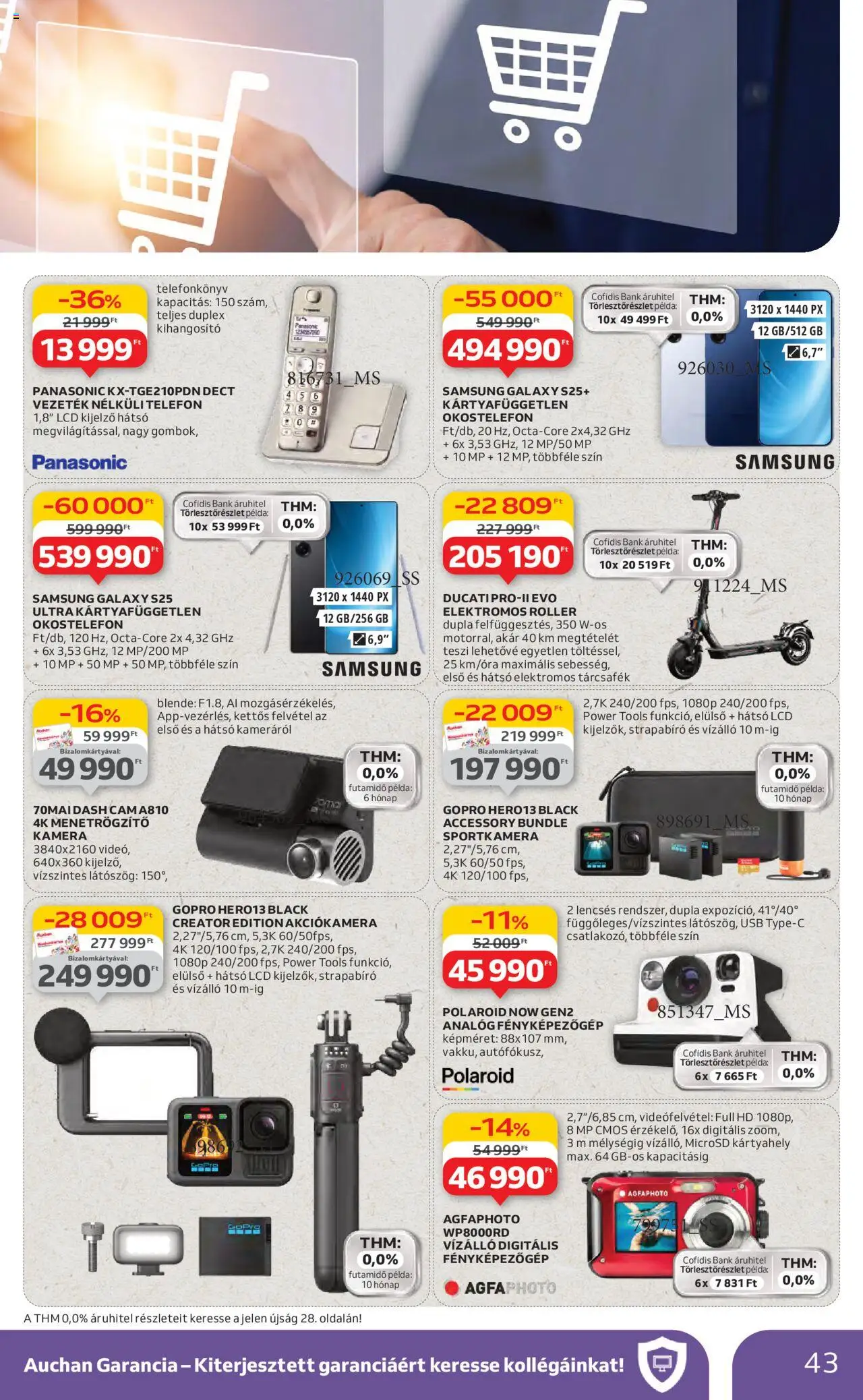 Auchan akciós ujság - amely érvényes a következő dátumtól: 19.06.2025 | Oldal: 43 | Termékek: Telefon, Okostelefon, Smartphone, Vezeték nélküli telefon