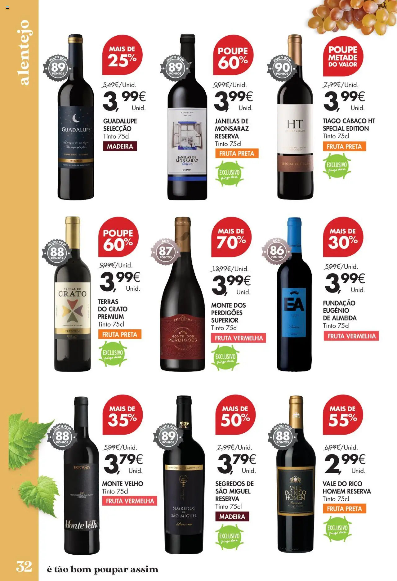 Pingo Doce - Vinhos e Sabores de Portugal Grandes │ válido de 09.09.2025 | Página: 32 | Produtos: Vinho, Vinho tinto