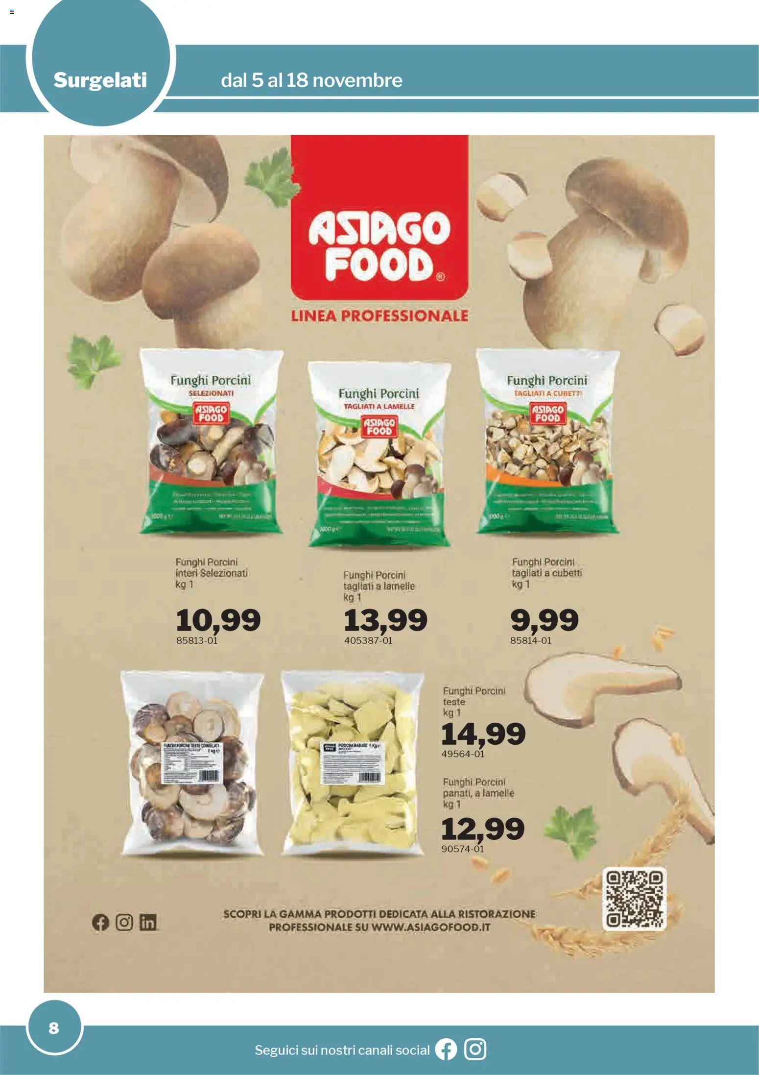 Volantino Sogegross del 05.11.2025 | Pagina: 8 | Prodotti: Funghi