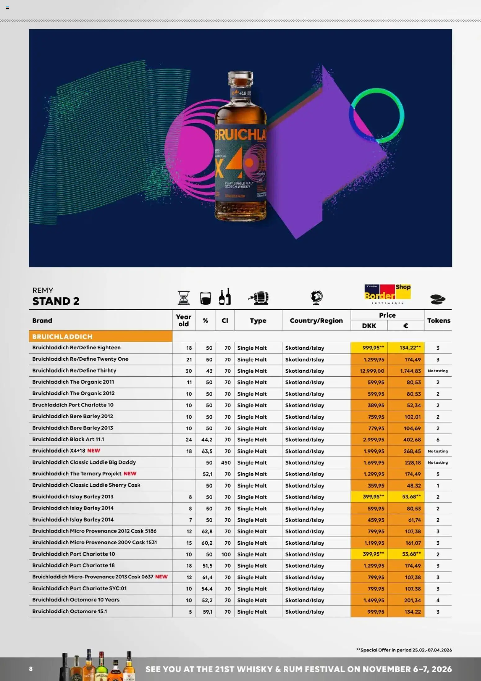 Bordershop tilbudsavis – gyldig fra 27.03.2026 | Side: 8 | Produkter: Whisky