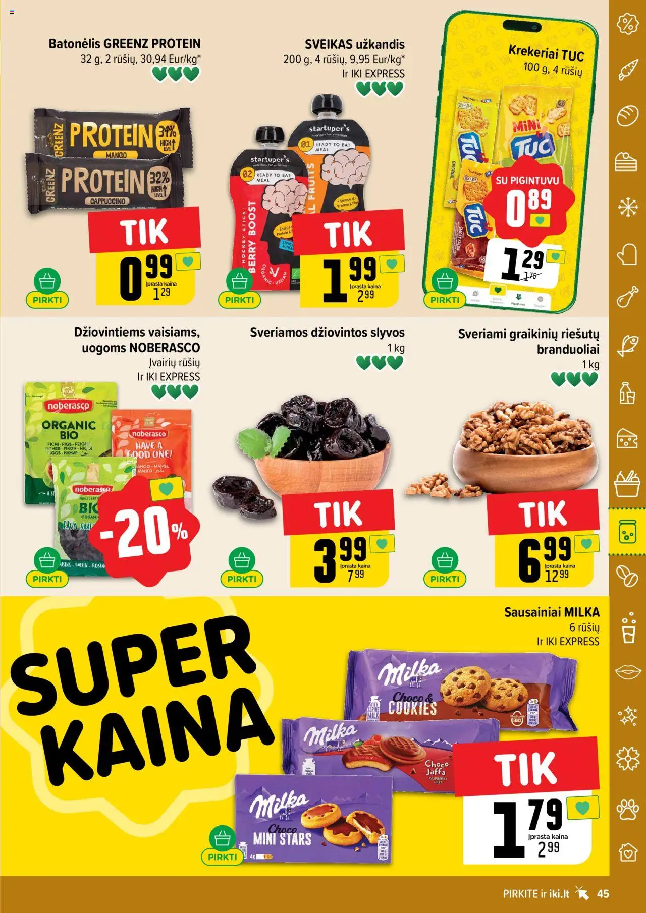 IKI leidinys│galioja nuo 18.08.2025 | Puslapis: 45 | Prekių: Sausainiai