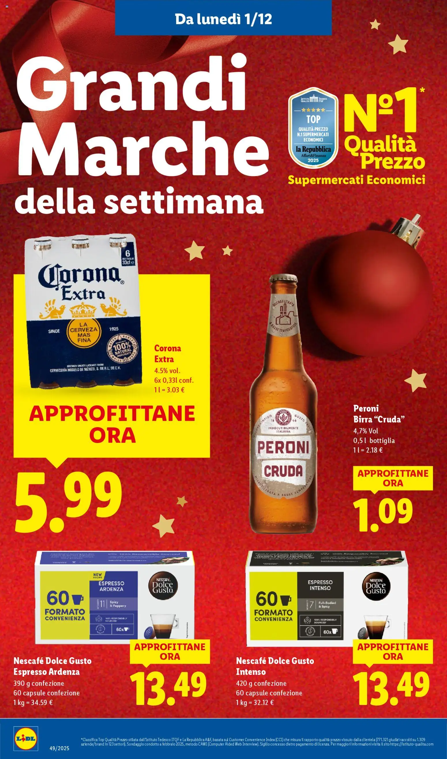 Volantino Lidl del 01.12.2025 | Pagina: 26 | Prodotti: Birra, Top, Computer, Bottiglia