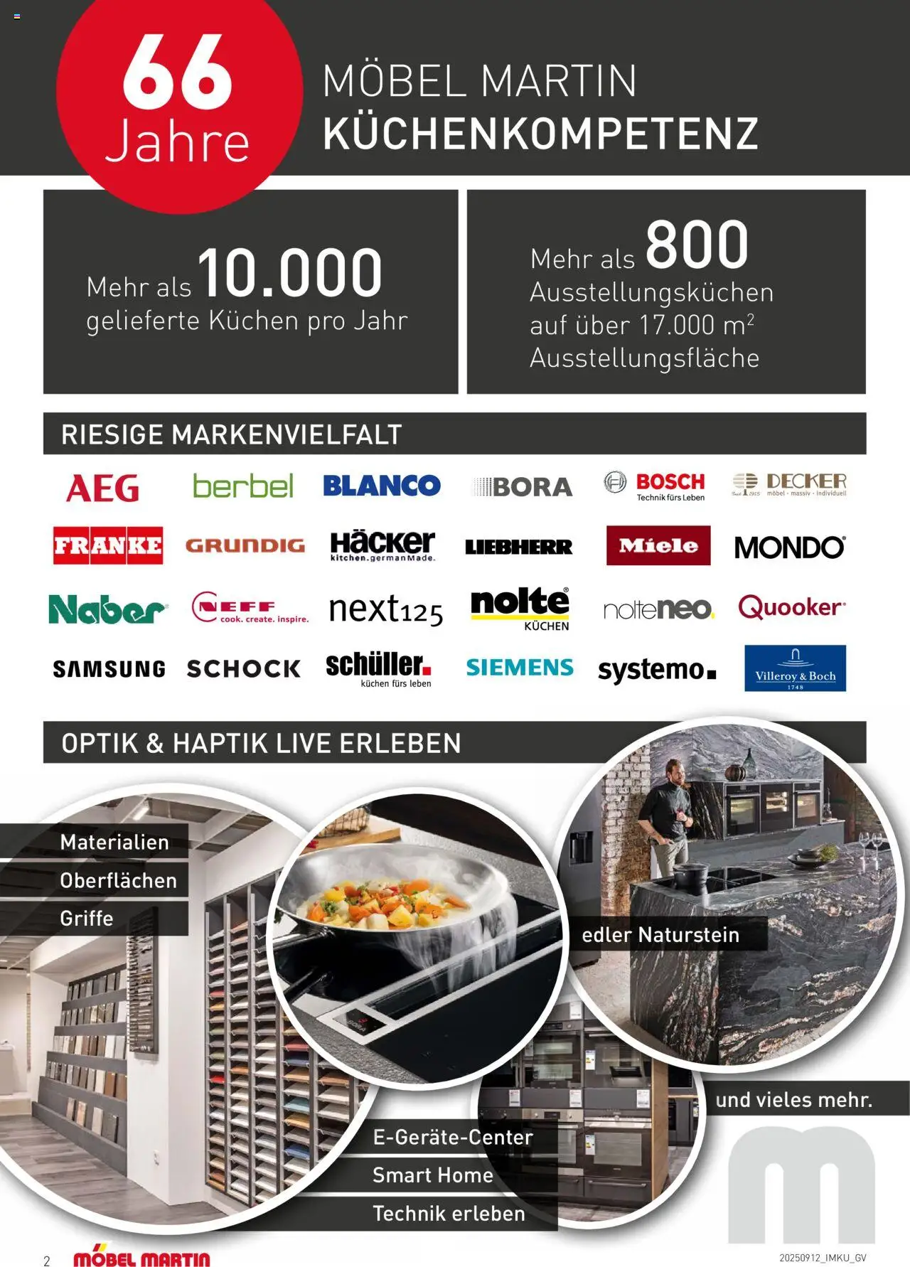 Möbel Martin Meine Küche 2025 – gültig ab 15.09.2025 | Seite: 2 | Produkte: Bosch, Liebherr, Siemens, Kuchen