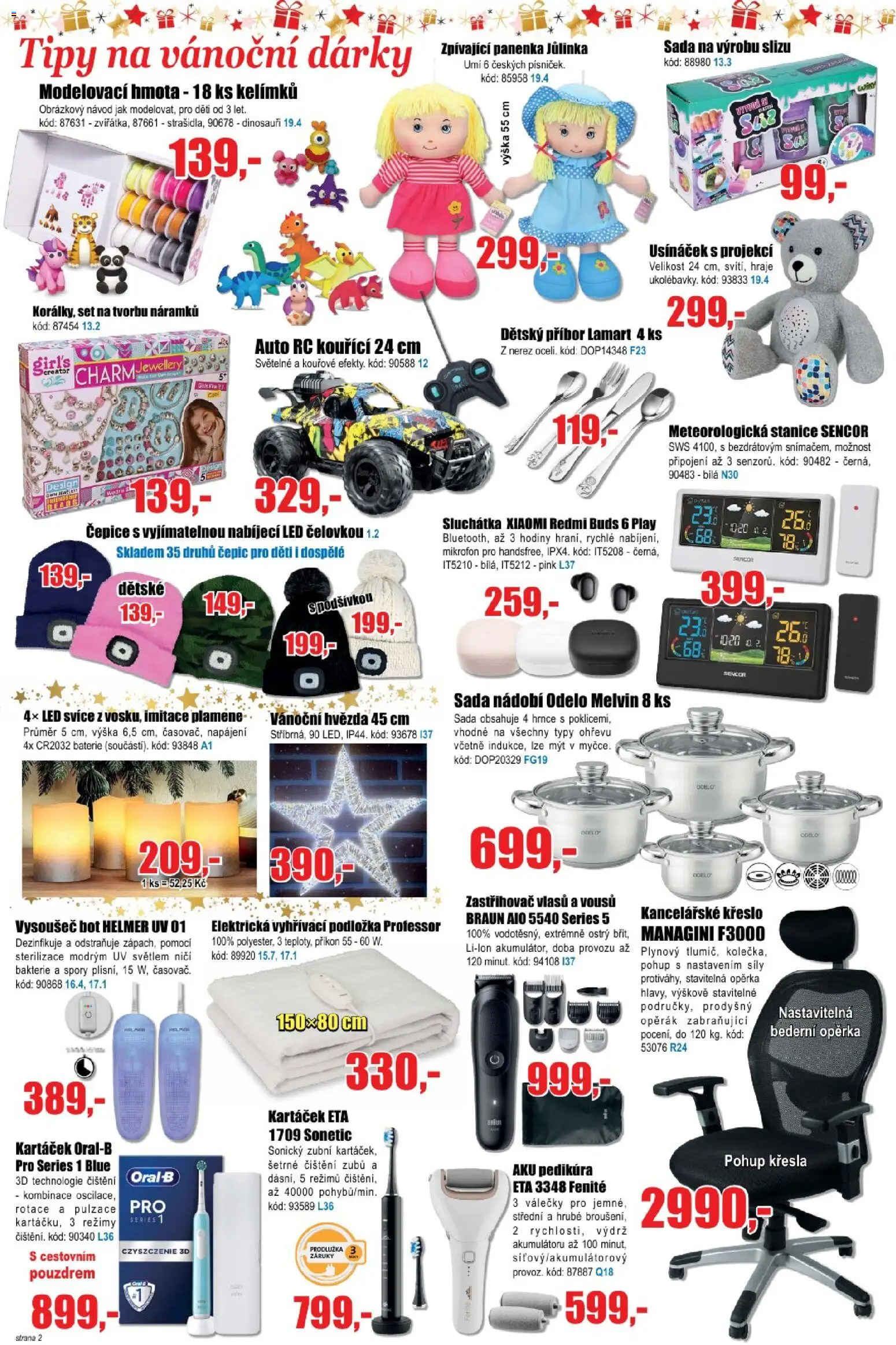 Eva supermarket leták od 03.12.2025 | Strana: 2 | Produkty: Hrnce, Zastřihovač vlasů, Zastřihovač, Xiaomi