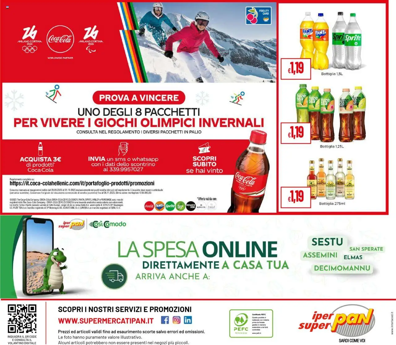 Volantino Pan del 02.10.2025 | Pagina: 28 | Prodotti: Chinotto, The, Fanta, Bottiglia
