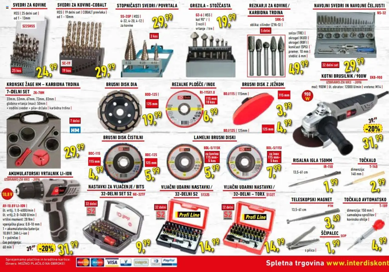 Inter Diskont katalog │ velja od 05.08.2025 | Stran: 4 | Izdelki: Baterija, Disk, Prevleka, Kos