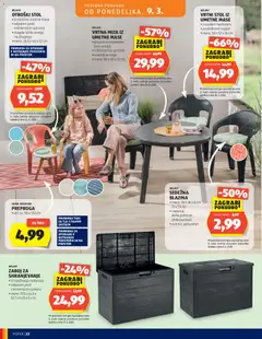 Hofer katalog akcije – veljaven od 04.03.2026 | Stran: 22 | Izdelki: Senčnik, Vrtni stol, Blazina, Preproga