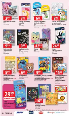 E.Leclerc Gazetka od 22.07.2025 | Strona: 24 | Produkty: Top, Lego, Naklejki, Mydło