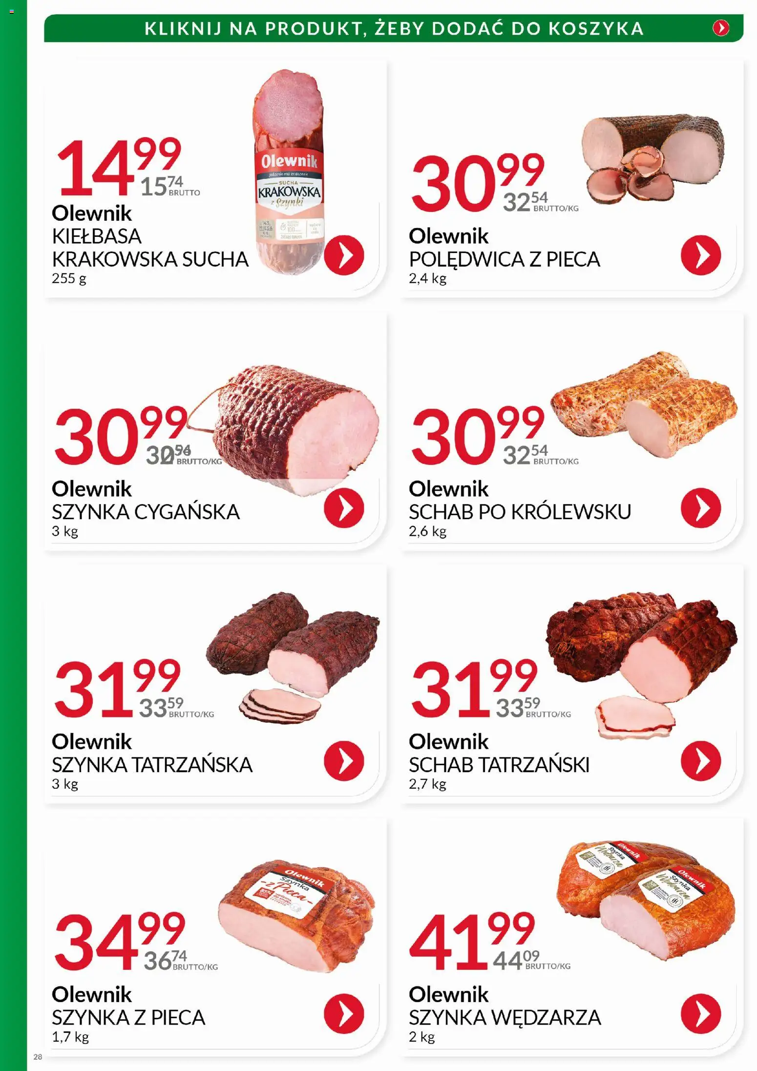 Eurocash Gazetka - Katalog Wędlin od 01.11.2025 | Strona: 28