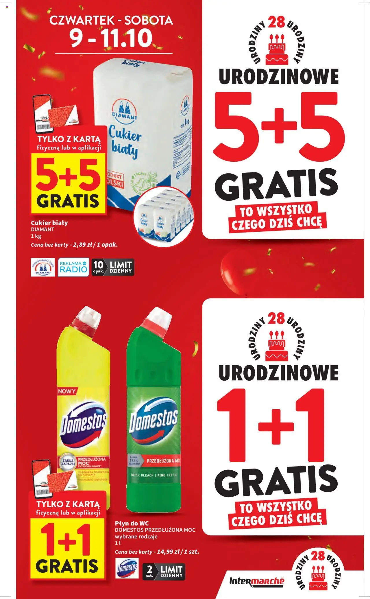 Intermarche Gazetka od 09.10.2025 | Strona: 3 | Produkty: Karta, Radio, Cukier biały, Cukier