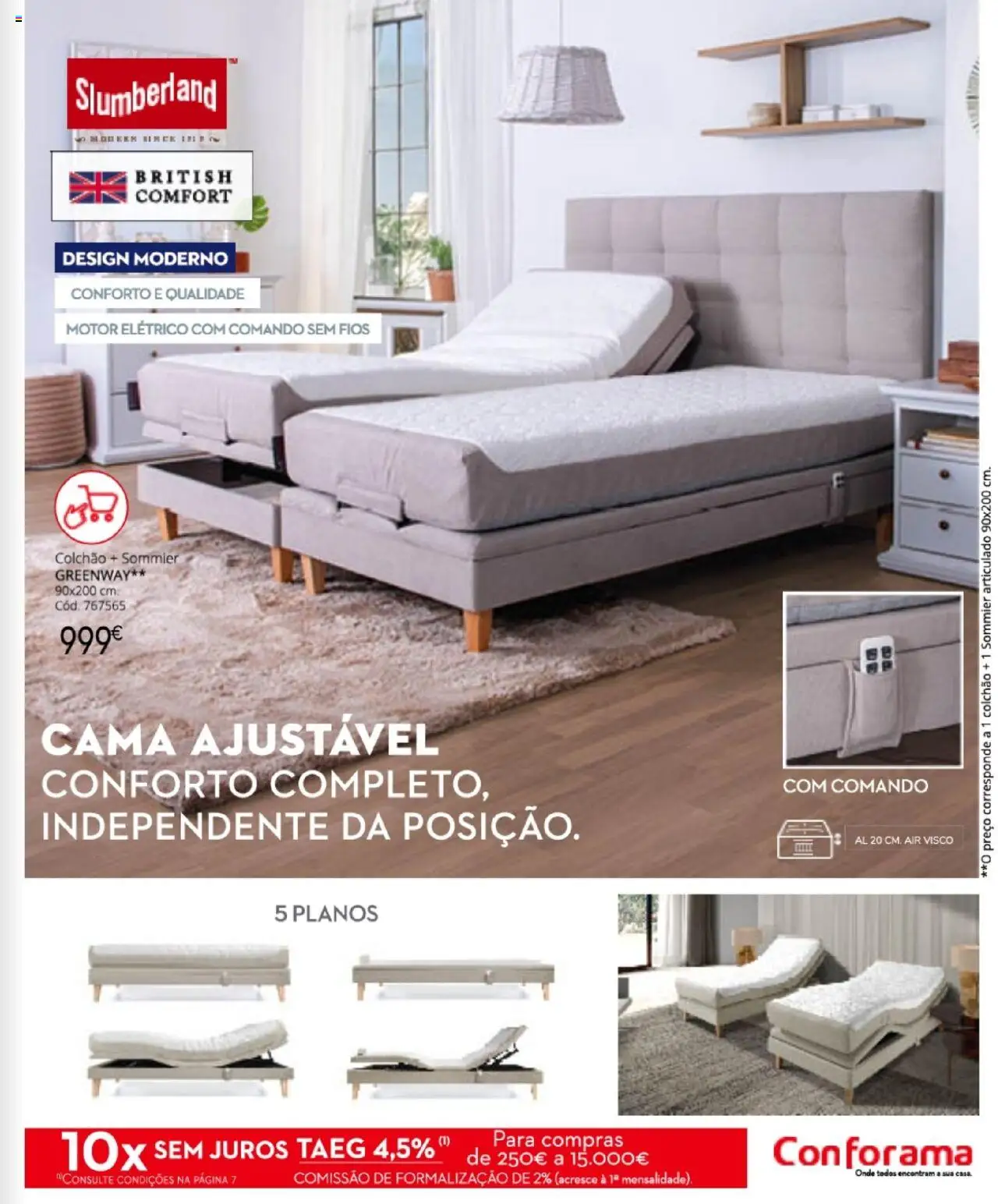 Conforama - Descanso  │ válido de 07.08.2025 | Página: 67 | Produtos: Cama, Colchão