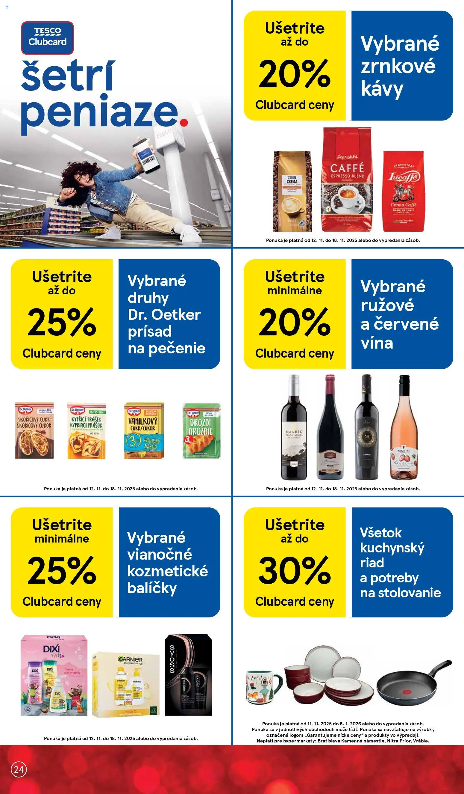 Nové Tesco akcie – leták je platný od 12.11.2025 | Strana: 24 | Produkty: Cukor