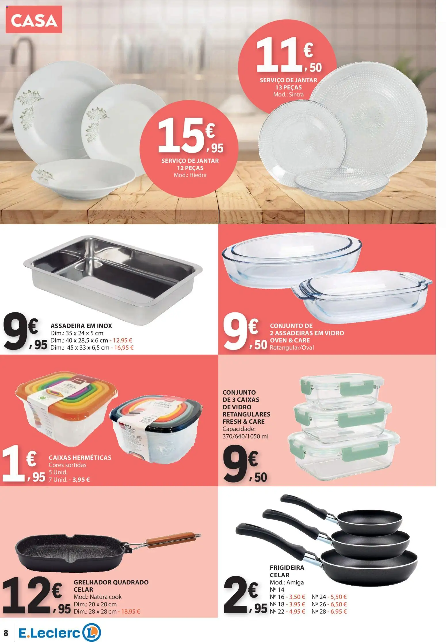 E.Leclerc Não Alimentar │ válido de 29.01.2026 | Página: 8 | Produtos: Frigideira