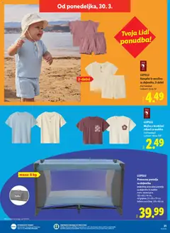 Lidl katalog akcije – veljaven od 26.03.2026 | Stran: 55 | Izdelki: Postelja, Majica