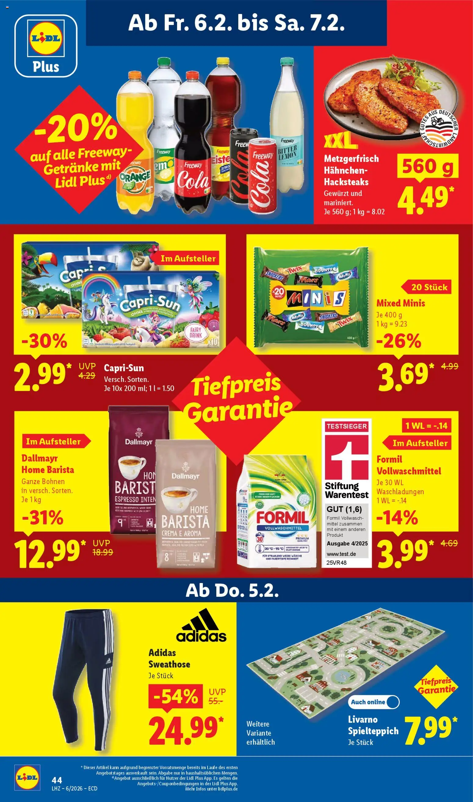 Lidl - Prospekt – gültig ab 02.02.2026 | Seite: 64 | Produkte: Sweathose, Capri sun, Snickers, Mars
