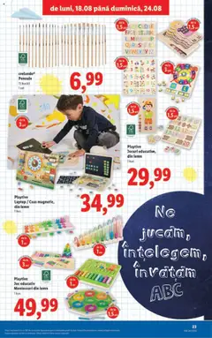 Playtive Laptop/Ceas magnetic, din lemn, 1 buc. – valabil de la 18.08.2025 | Pagină: 23