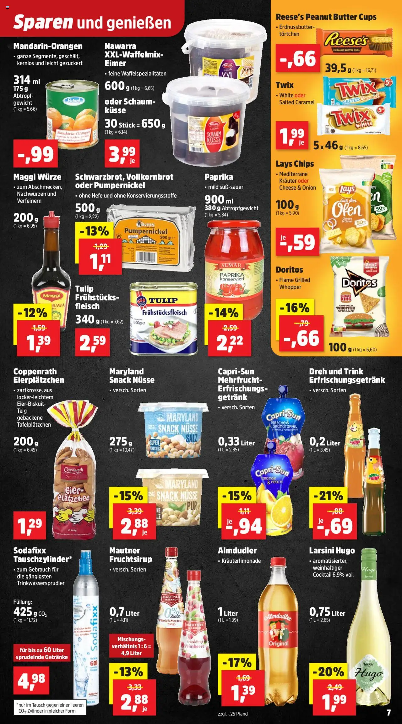 Thomas Philipps Flugblatt gültig ab 11.08.2025 | Seite: 9 | Produkte: Chips, Nüsse, Salz, Butter