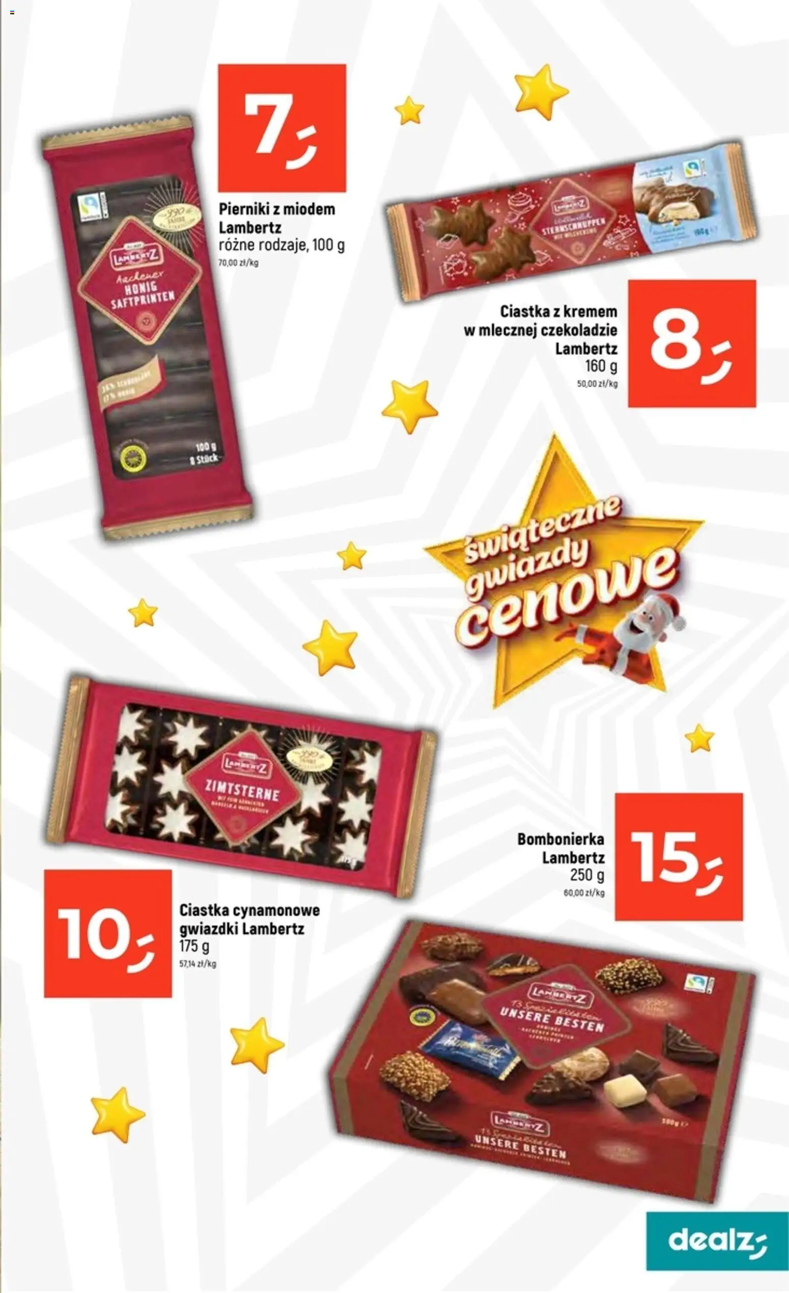 Dealz Gazetka od 08.12.2025 | Strona: 21 | Produkty: Pierniki, Ciastka z kremem, Bombonierka, Ciastka