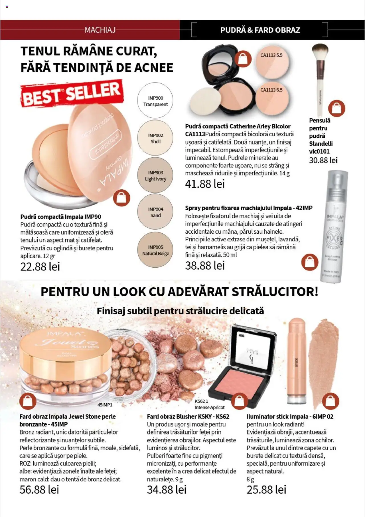 Catalog Lady’s – valabil de la 01.08.2025 | Pagină: 76 | Produse: Perle bronzante, Akrilik boya, Oglindă, Pudră