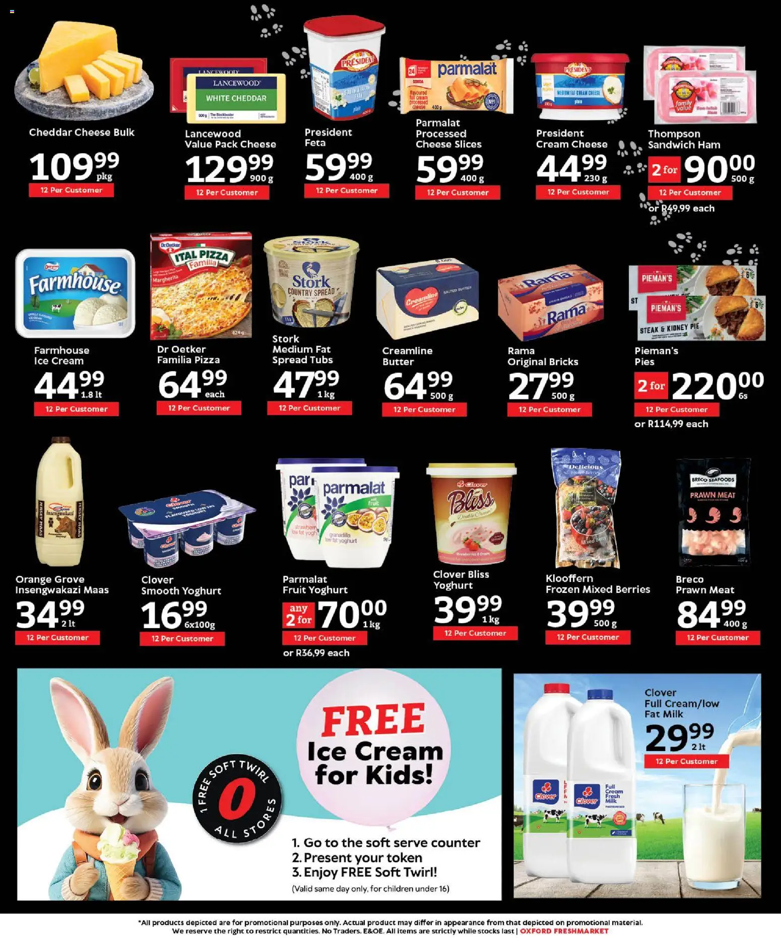 New Oxford Freshmarket catalogue – valid from 11.03.2026 | Page: 12 | Products: Pizza, Cream, Ice cream, Fruit