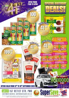 New Super Save catalogue – valid from 12.09.2025 | Page: 6 | Products: Baked beans, Juice, Water, Mango