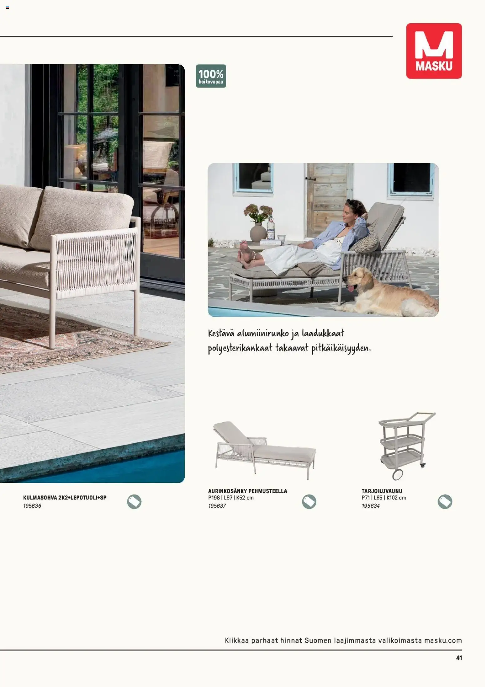 Masku tarjoukset – voimassa 09.03.2026 alkaen | Sivu: 41 | Tuotteet: Kulmasohva