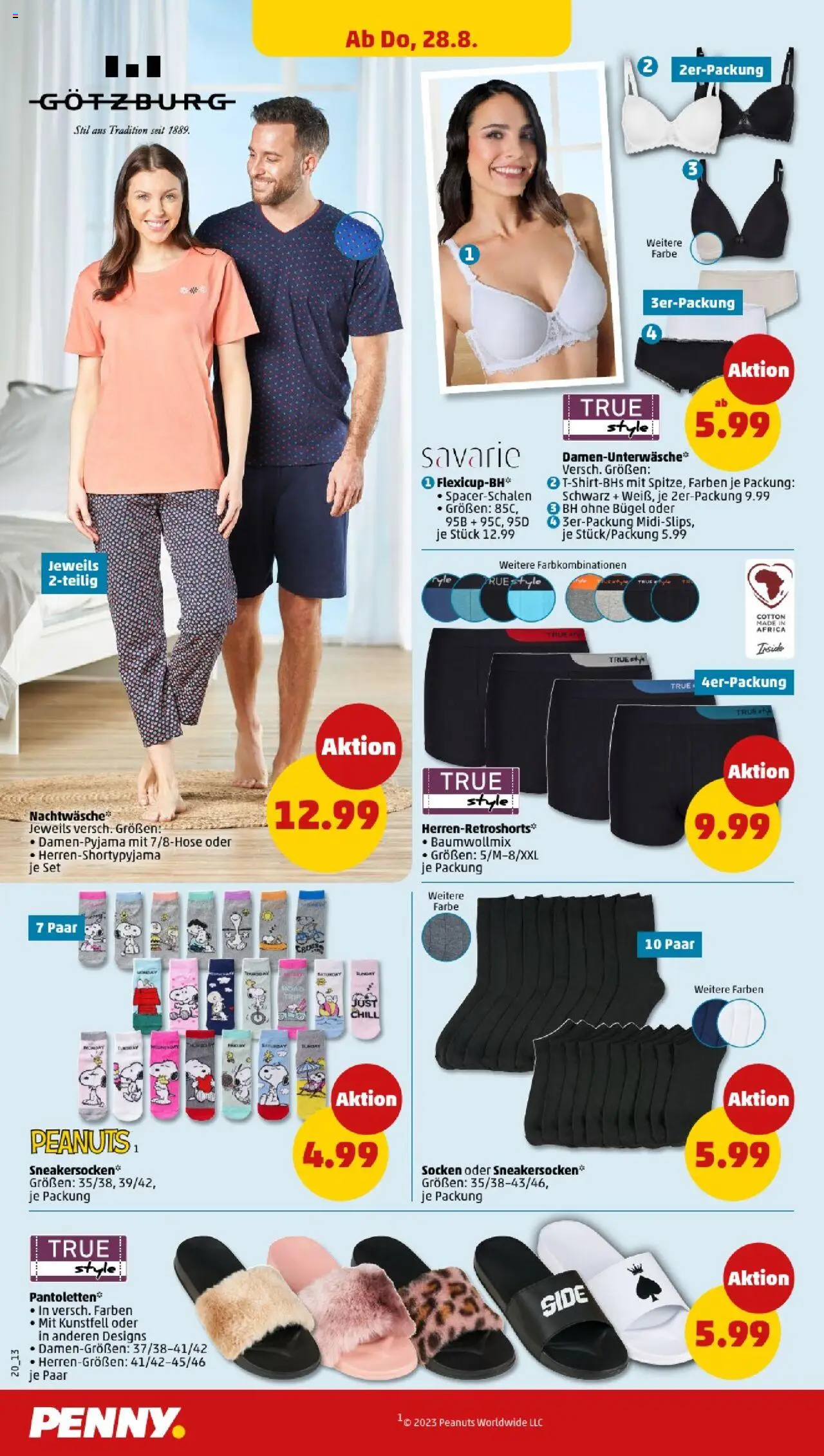 Penny - Thüringen  - gültig ab dem 25.08.2025 | Seite: 20 | Produkte: BH, Socken