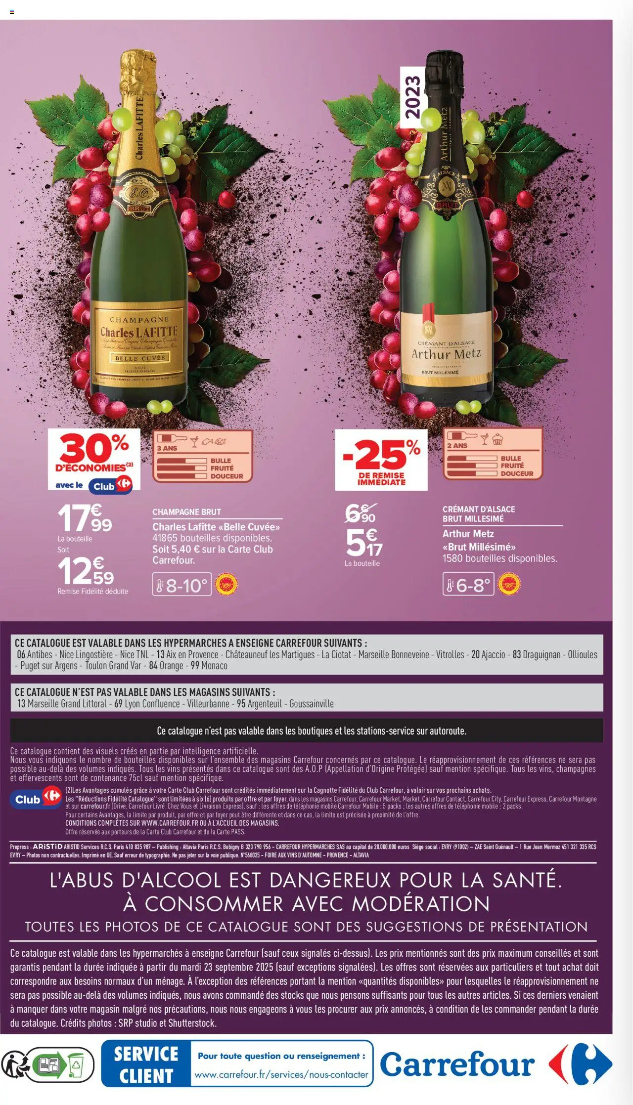  | Page: 2 | Produits: Orange, Champagne brut, Charles Lafitte, Crémant