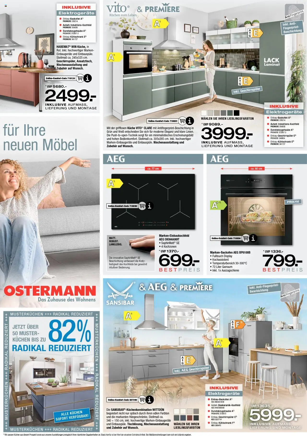 Ostermann Prospekt 	 – gültig ab 25.09.2025 | Seite: 11 | Produkte: AEG, Geschirrspüler, Küche, Kuchen