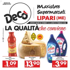 Anteprima del volantino Decò Maxistore, Supermercati - Lipari catalogo valido a partire dal 13.02.2026