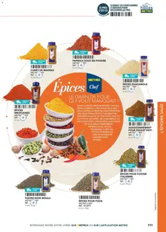 METRO - Prévisualisation de METRO - Restauration rapide valide à partir de 24.04.2025 | Page: 111 | Produits: Poivre, Curry, Guacamole, Pizza