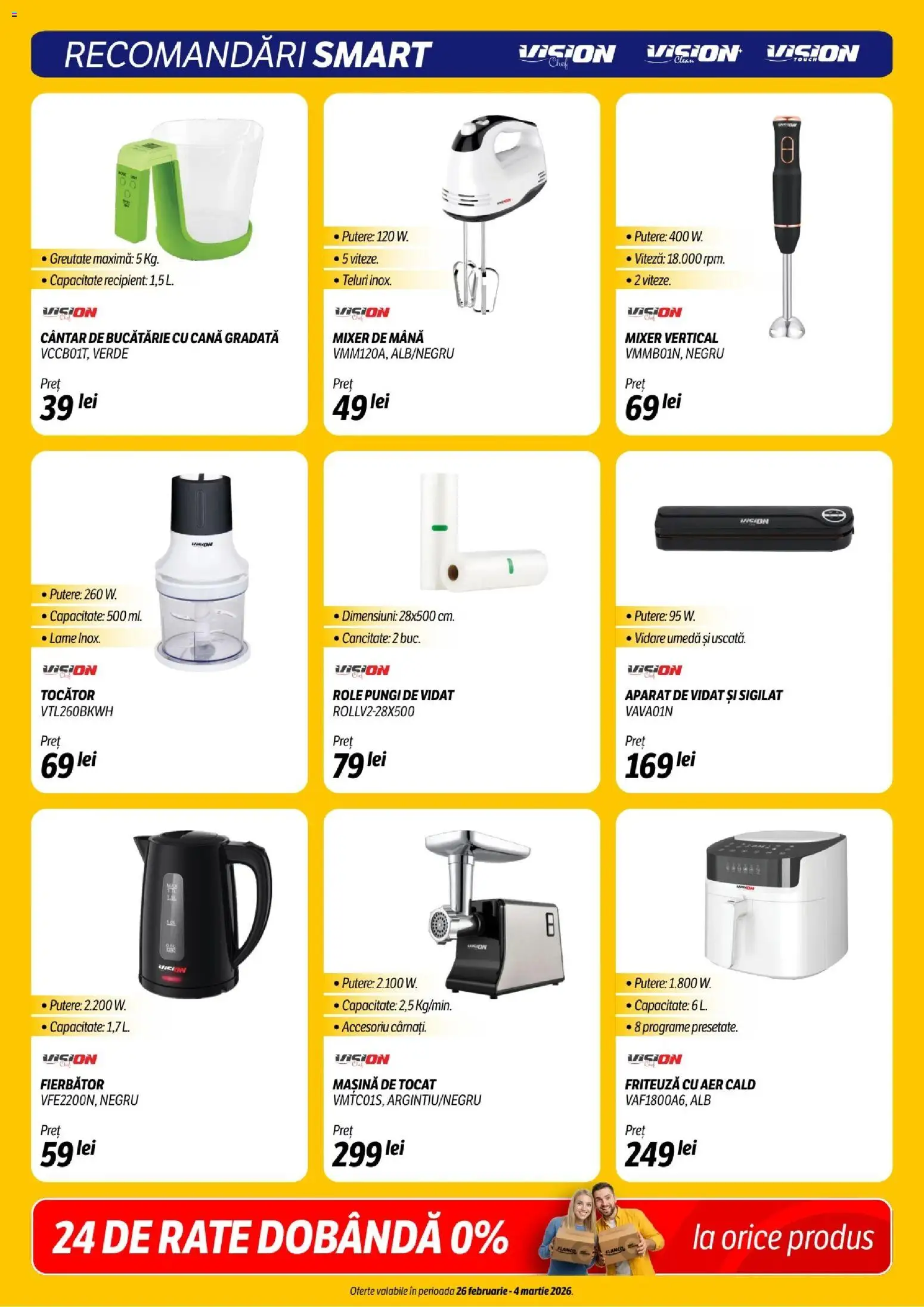 Noul catalog Flanco – valabil de la 26.02.2026 | Pagină: 22 | Produse: Mașină de tocat, Ginseng, Cântar, Role