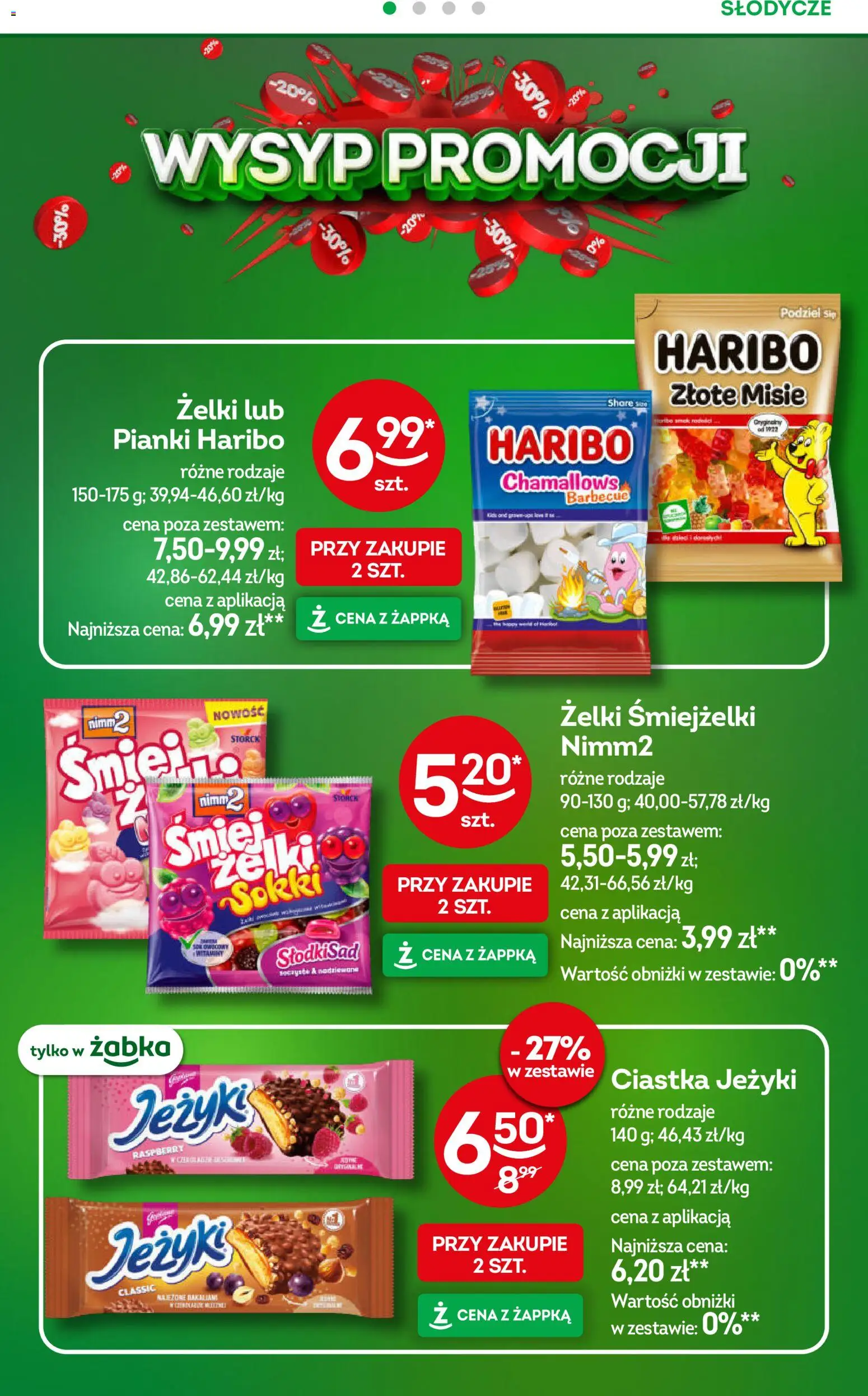Żabka gazetka od 22.04.2026 | Strona: 31 | Produkty: Słodycze, Żelki, Pianki, Ciastka