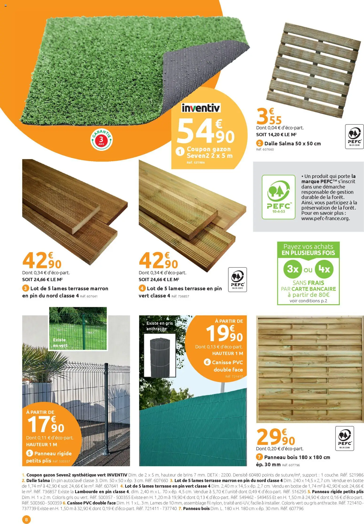 {H1} | Page: 8 | Produits: Porte, Gazon