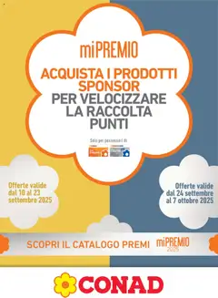 Anteprima del volantino Conad Mi Premio Lazio catalogo valido a partire dal 10.09.2025