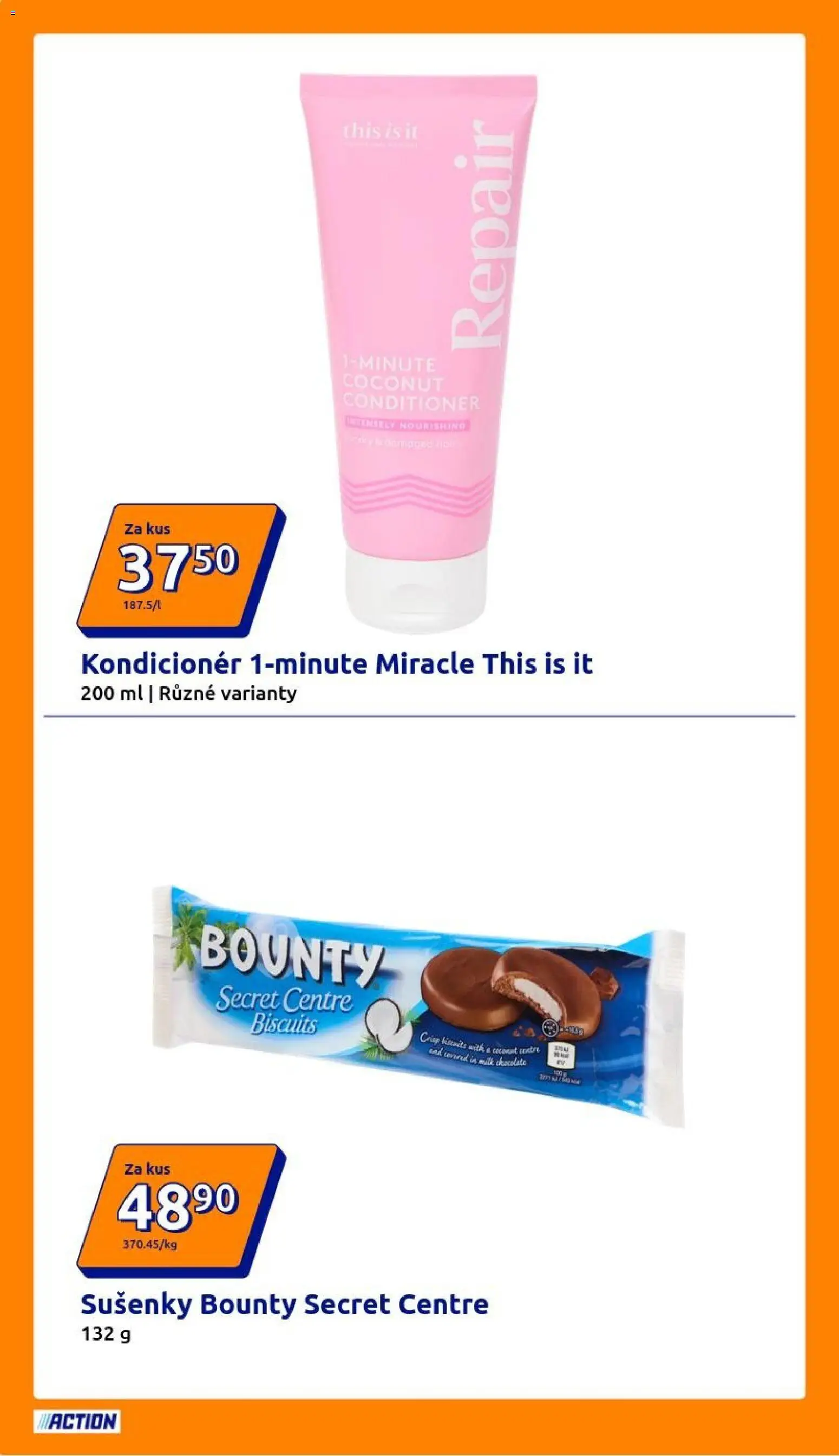 Action leták od 25.03.2026 | Strana: 24 | Produkty: Kondicionér, Sušenky, Milk chocolate