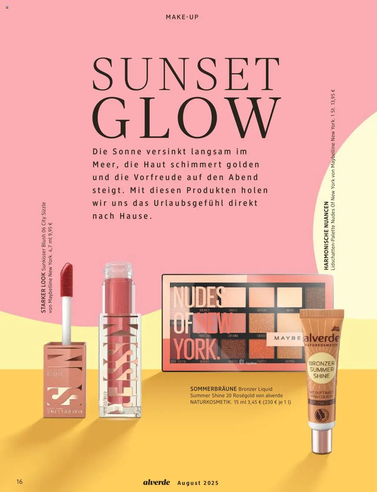 dm drogerie Prospekt 	 - gültig ab dem 01.08.2025 | Seite: 16 | Produkte: Duft, Bronzer, Blush