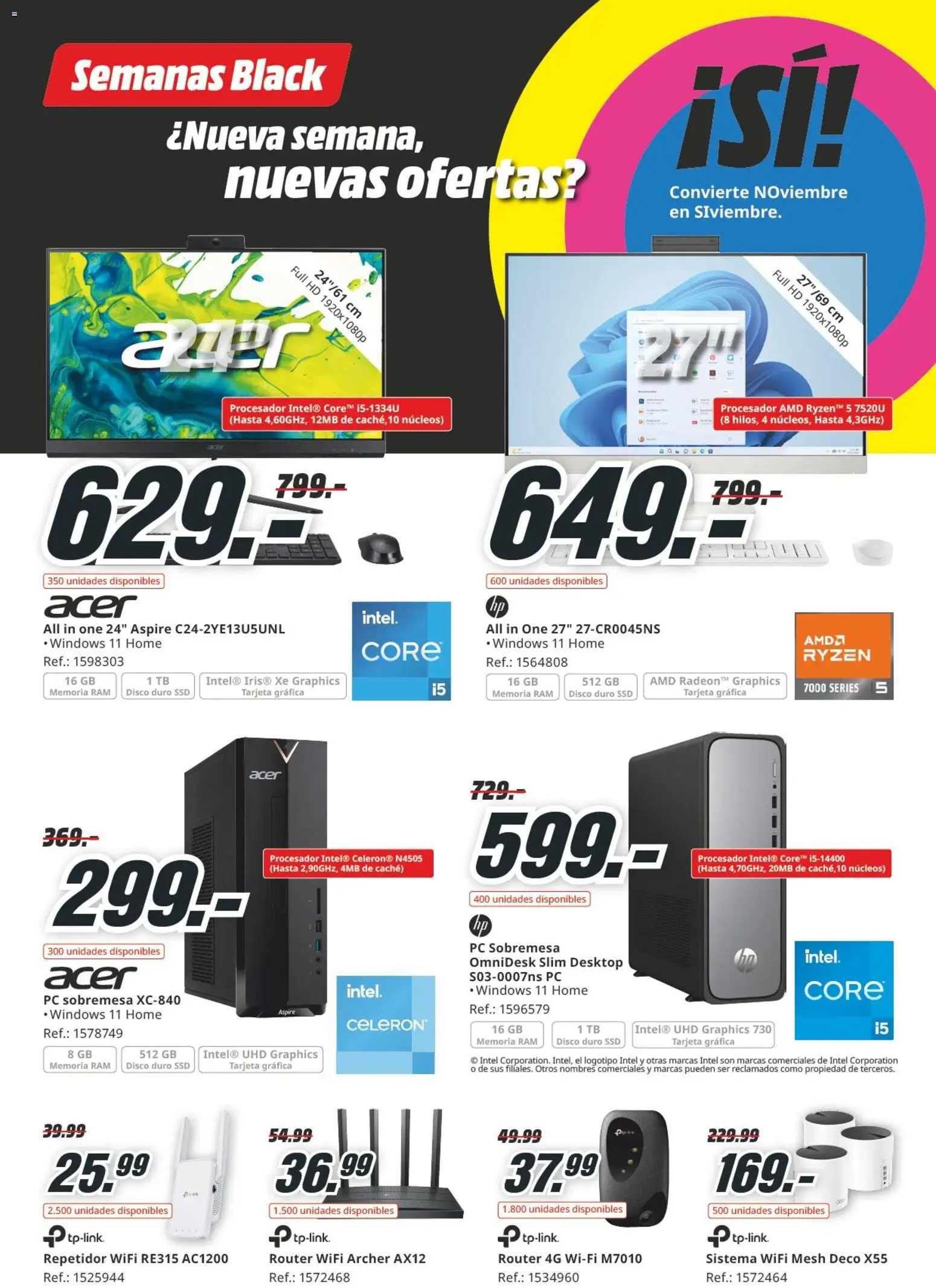 Media Markt Black Friday │ válido desde el 12.11.2025 | Página: 11 | Productos: PC sobremesa, PC, Disco